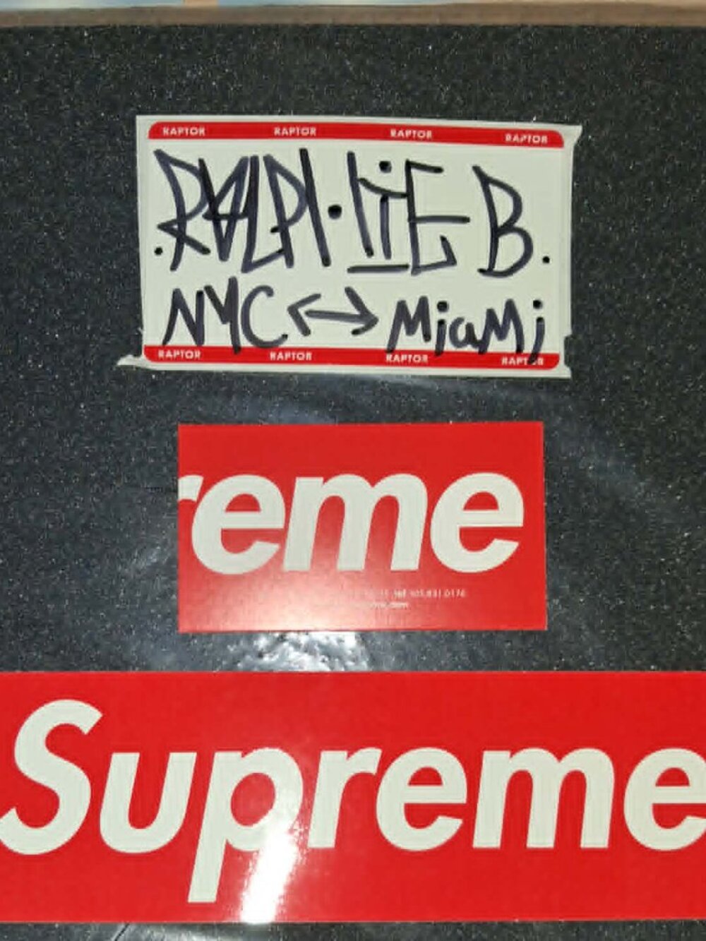 Supreme Miami Business Card + Supreme Red Box Logo Sticker New Fast Shipping ✅